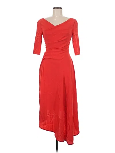 Pre-owned Talbot Runhof Cocktail Dress In Red