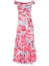 Talbot Runhof Cordero4 Maxi Dress In Pink