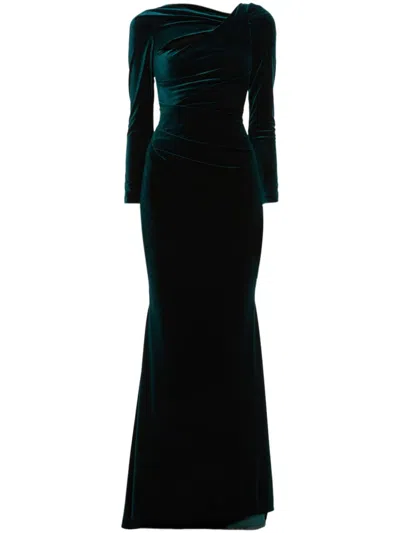 Talbot Runhof Cut-out Gown In Grün