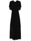 Talbot Runhof Draped-detail Gown In Black