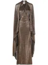 Talbot Runhof Halterneck Gown In Gold