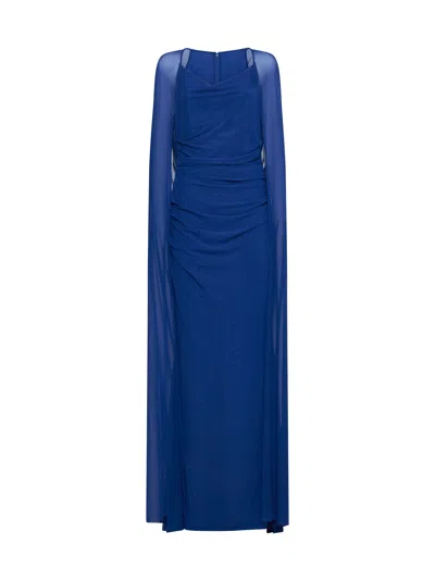 Talbot Runhof Dress In Blue