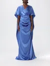 Talbot Runhof Dress  Woman Color Blue In Blue