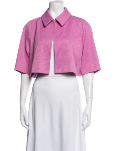Pre-owned Talbot Runhof Evening Jacket In Pink