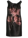 Talbot Runhof Floral-jacquard Midi Dress