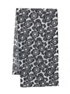 Talbot Runhof Floral-print Scarf In Black