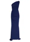 Talbot Runhof Gathered Tulle Maxi Dress