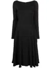 Talbot Runhof Gozo2 Jacquard-patterned Midi Dress In Black