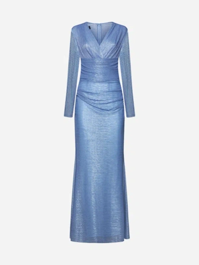 Talbot Runhof Dress In Blue
