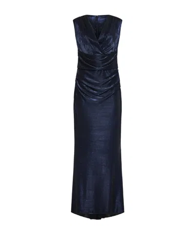 Talbot Runhof Long Sleeveless Dress In Black