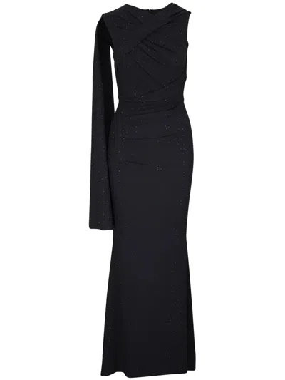 Talbot Runhof Mermaid Gown In Black