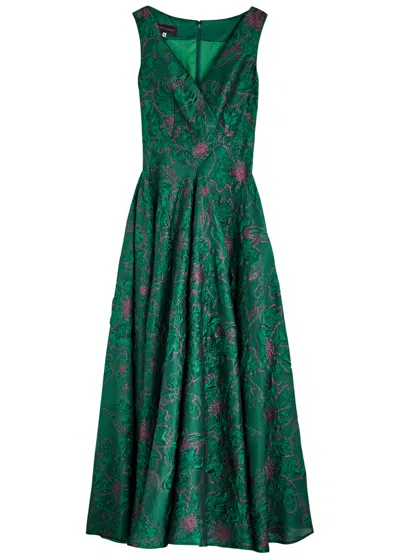 Talbot Runhof Ball Gown Tottori10 In Dark Green