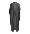 Talbot Runhof Metallic Voile Cape In Blue