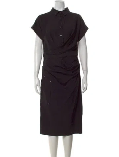 Pre-owned Talbot Runhof Midi Length Dress In Black