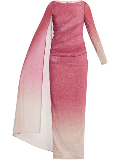 Talbot Runhof Mousse 3 Gown In Pink