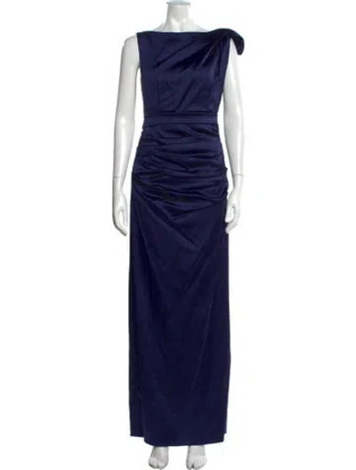 Pre-owned Talbot Runhof Nylon Long Dress In Blue