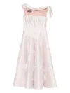 Talbot Runhof Off-shoulder Dress In Pink