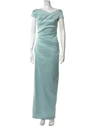 Pre-owned Talbot Runhof Off-the-shoulder Long Dress