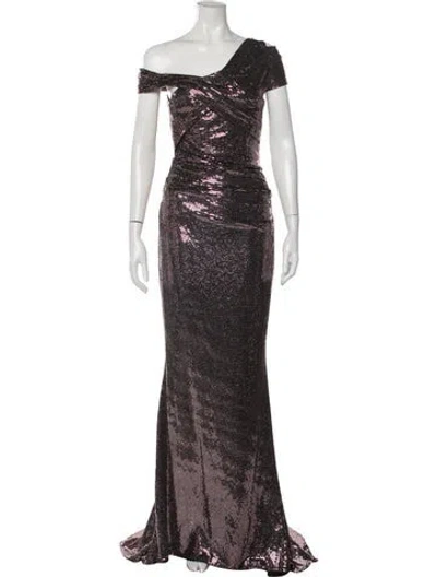 Pre-owned Talbot Runhof Off-the-shoulder Long Dress
