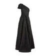 Talbot Runhof One-shoulder Mossana Gown In Black