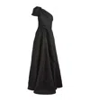 Talbot Runhof One-shoulder Mossana Gown In Black