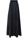 Talbot Runhof Organza Maxi Skirt In Blue