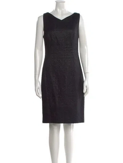 Pre-owned Talbot Runhof Patterned Knee-length Dress In Multi