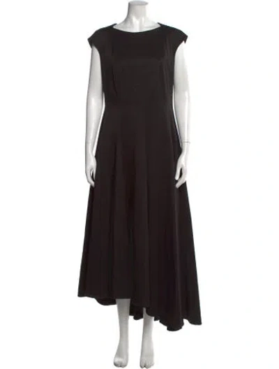 Pre-owned Talbot Runhof Patterned Long Dress In Black