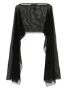 Talbot Runhof Sheer Cropped Jacket