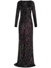Talbot Runhof Sequin-embellished Wide-leg Jumpsuit In 黑色