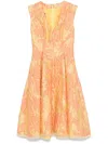 Talbot Runhof Torin9 Mini Dress In Yellow