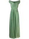 Talbot Runhof Abendkleid Mit V-ausschnitt In Green