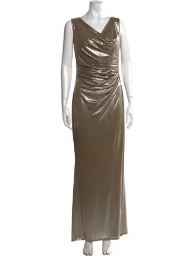 Pre-owned Talbot Runhof V-neck Long Dress