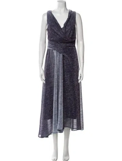 Pre-owned Talbot Runhof V-neck Long Dress W/ Tags