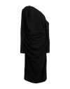 Talbot Runhof Woman Midi Dress Black Size 16 Triacetate, Polyester In Black