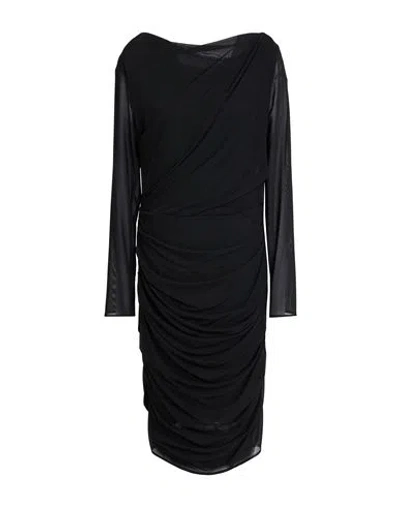 Talbot Runhof Woman Mini Dress Black Size 12 Polyamide, Elastane