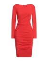 Talbot Runhof Woman Mini Dress Red Size 10 Polyamide, Elastane In Red