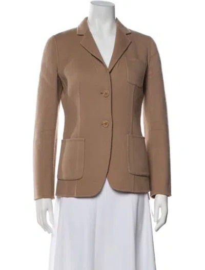 Pre-owned Talbot Runhof Wool Blazer In Brown/neutrals