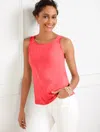 Talbots 180â° Two-way Sleeveless Tank Top - Lovely Coral - Medium