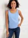 Talbots Plus Petite - 180â° Two-way Tank Top - Vista Blue - 2x