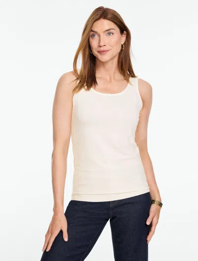 Talbots 180â° Two-way Sleeveless Tank Top - Ivory - Xs