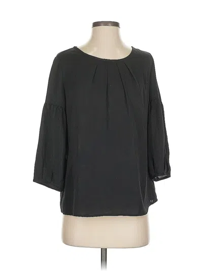 Pre-owned Talbots 3/4 Sleeve Blouse In Black