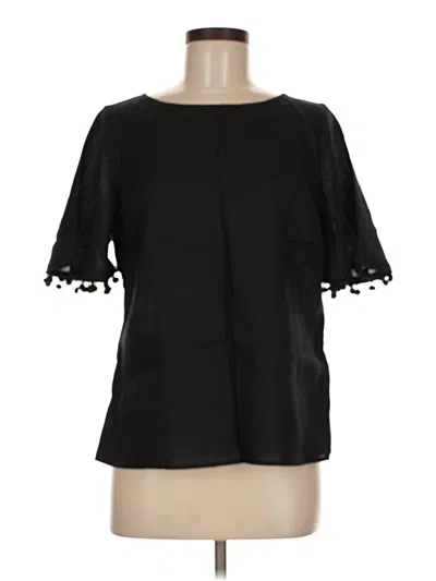 Pre-owned Talbots 3/4 Sleeve Blouse In Black