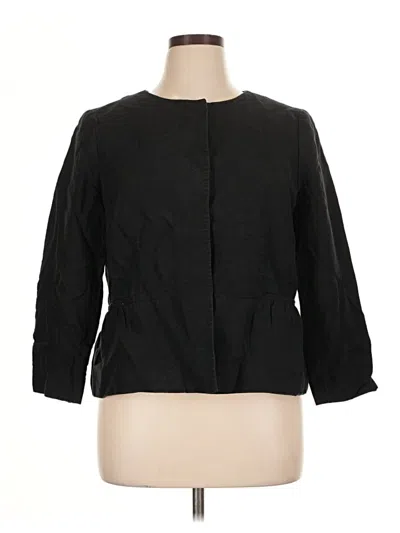 Pre-owned Talbots 3/4 Sleeve Blouse In Black