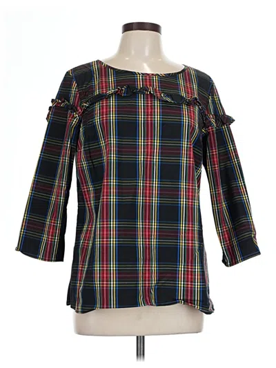 Pre-owned Talbots 3/4 Sleeve Blouse In Black