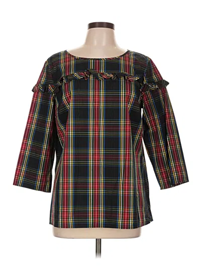 Pre-owned Talbots 3/4 Sleeve Blouse In Black