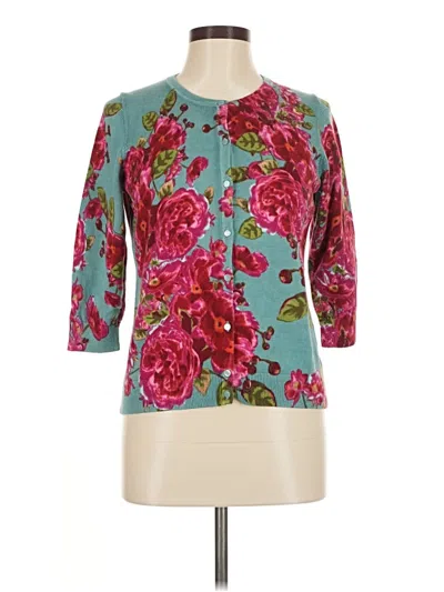 Pre-owned Talbots 3/4 Sleeve Blouse In Blue