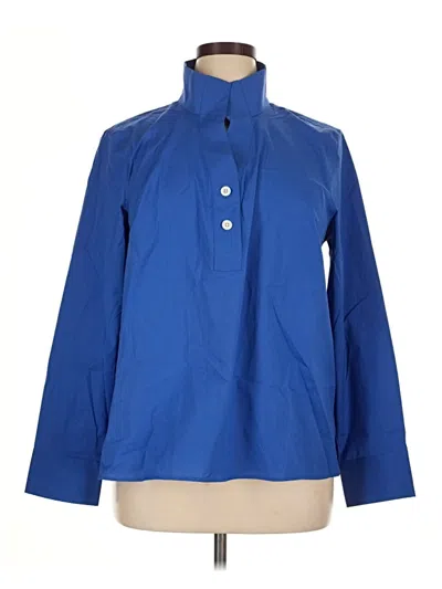 Pre-owned Talbots 3/4 Sleeve Blouse In Blue