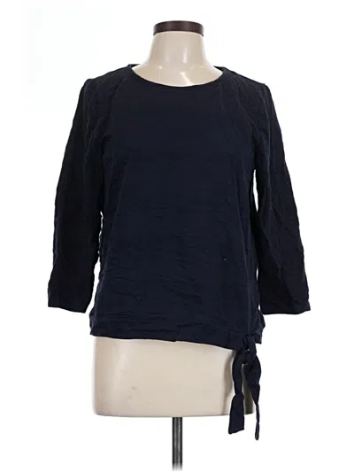 Pre-owned Talbots 3/4 Sleeve Blouse In Blue