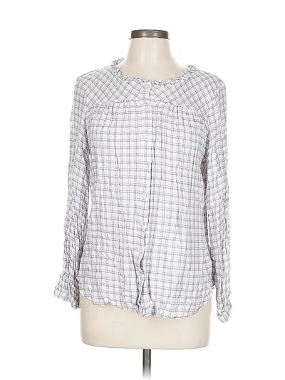 Pre-owned Talbots 3/4 Sleeve Blouse In Gray